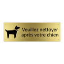 Veuillez nettoyer après votre chien