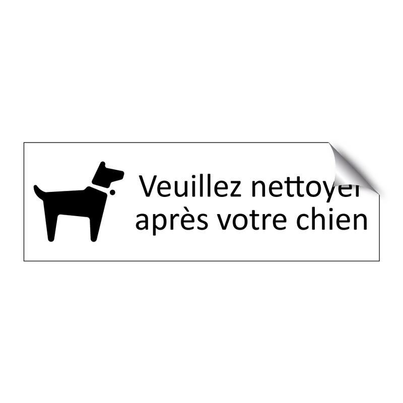 Veuillez nettoyer après votre chien