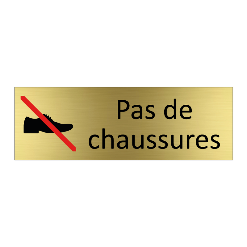 Pas de chaussures