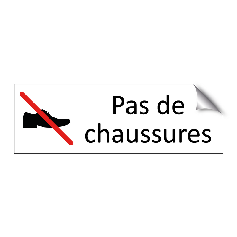 Pas de chaussures