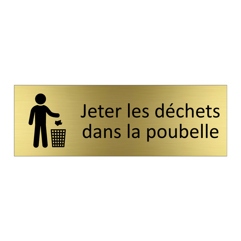 Jeter les déchets dans la poubelle