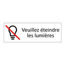Veuillez éteindre les lumières