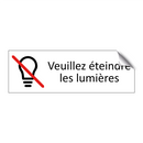Veuillez éteindre les lumières