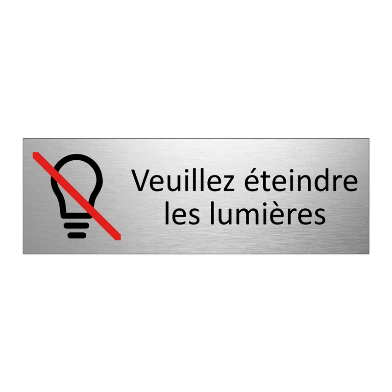 Veuillez éteindre les lumières