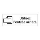 Utilisez l'entrée arrière