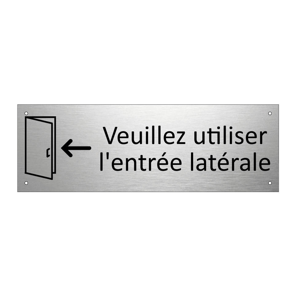 Veuillez utiliser l'entrée latérale