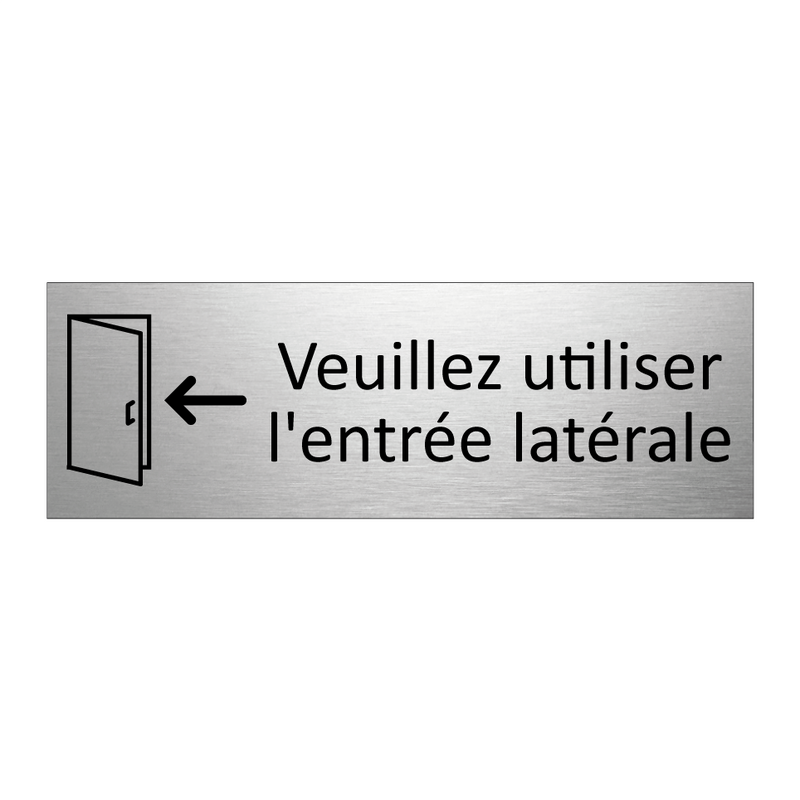 Veuillez utiliser l'entrée latérale