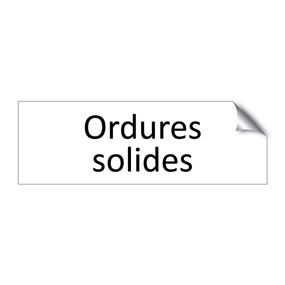 ordures solides