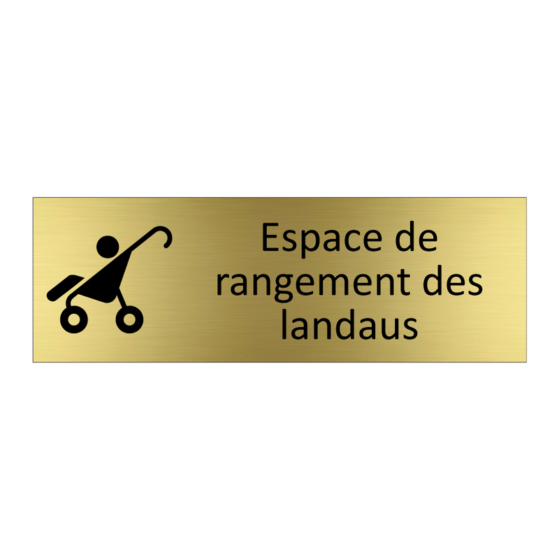 Espace de rangement des landaus