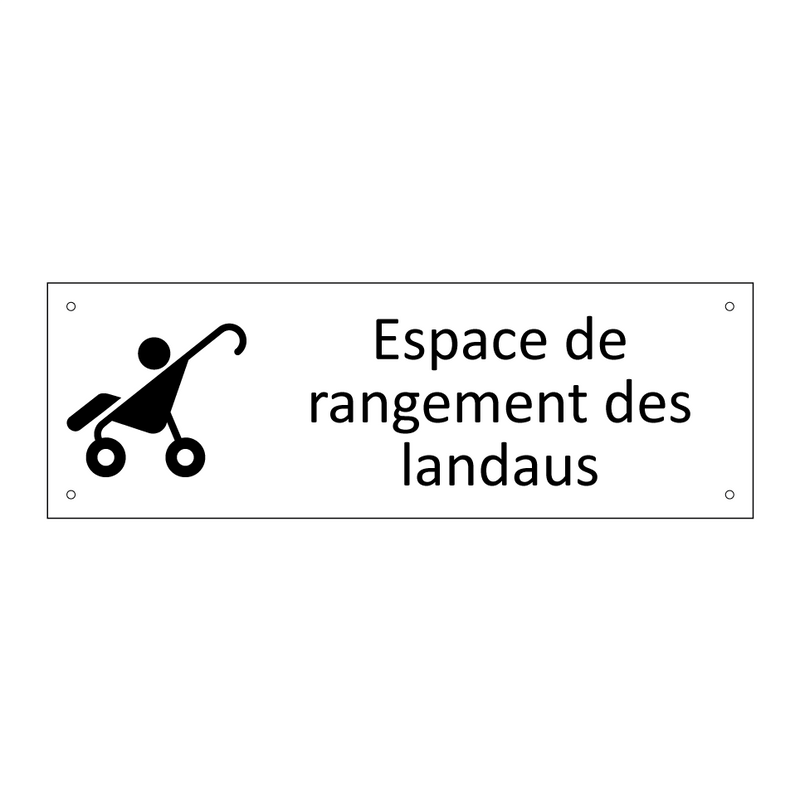 Espace de rangement des landaus