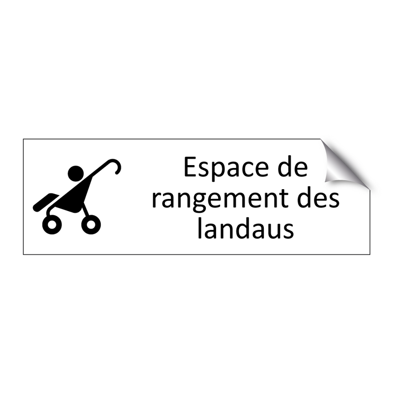 Espace de rangement des landaus