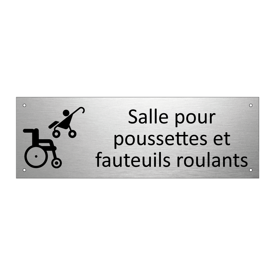 Salle pour poussettes et fauteuils roulants