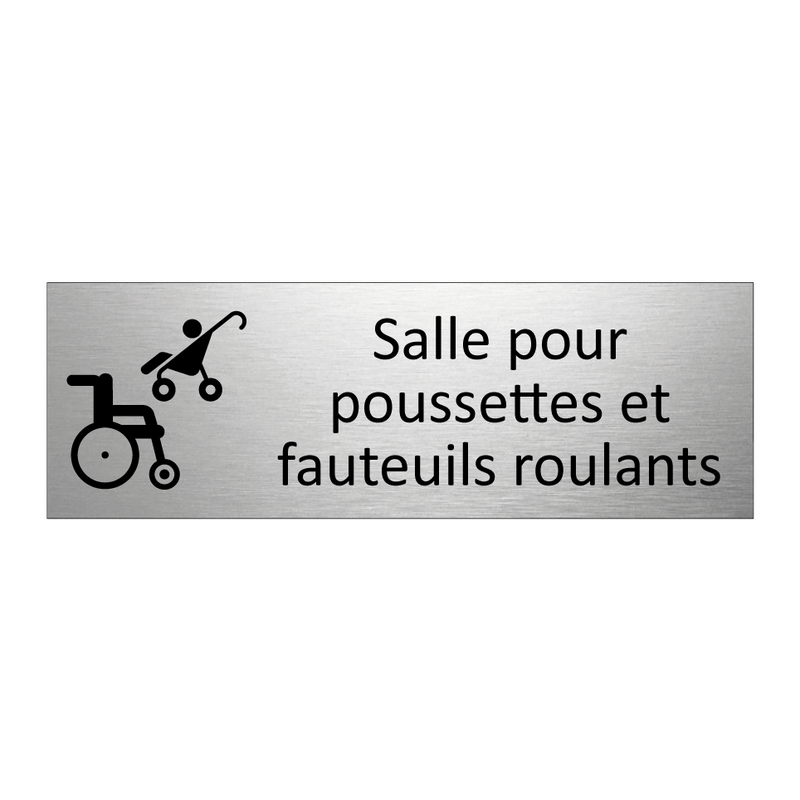 Salle pour poussettes et fauteuils roulants