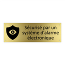 Sécurisé par un système d'alarme électronique