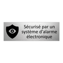 Sécurisé par un système d'alarme électronique
