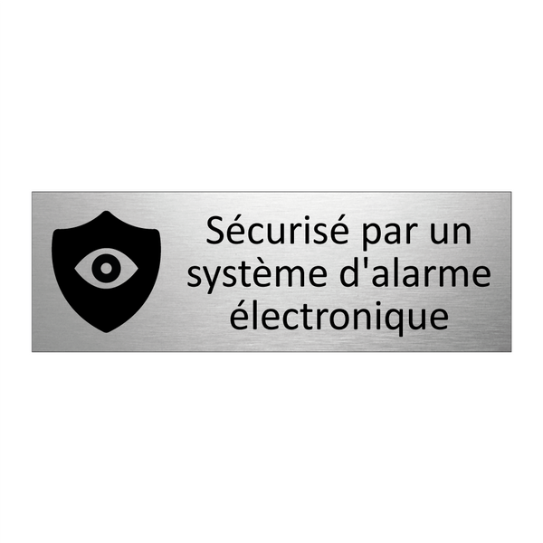 Sécurisé par un système d'alarme électronique