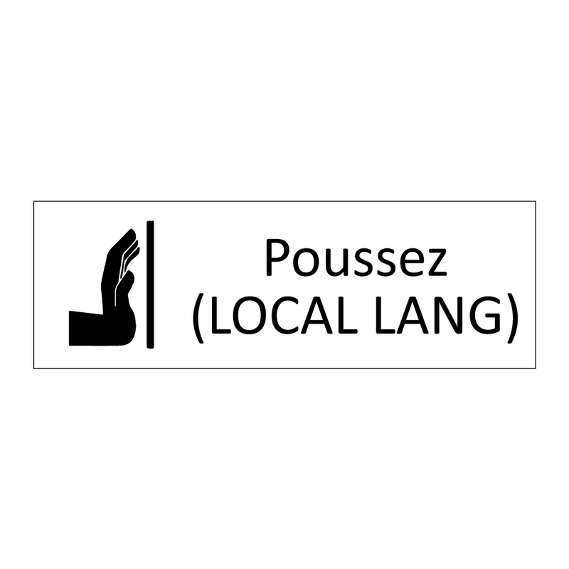 Poussez (LOCAL LANG)