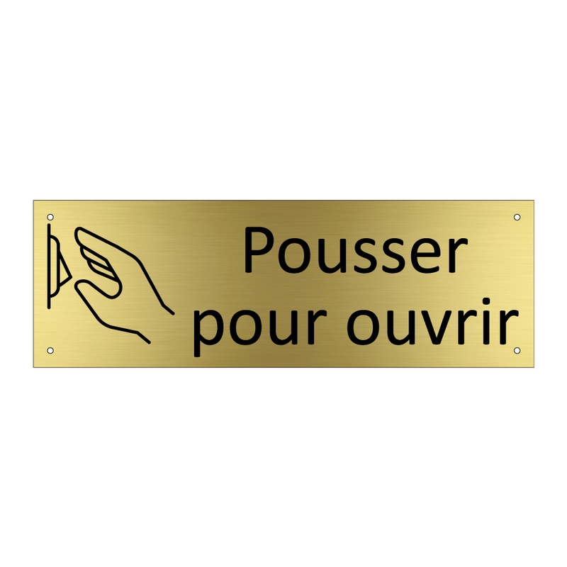 Pousser pour ouvrir