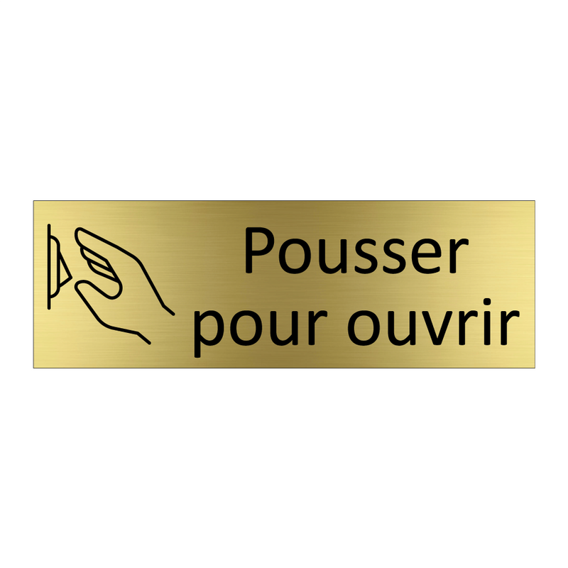 Pousser pour ouvrir