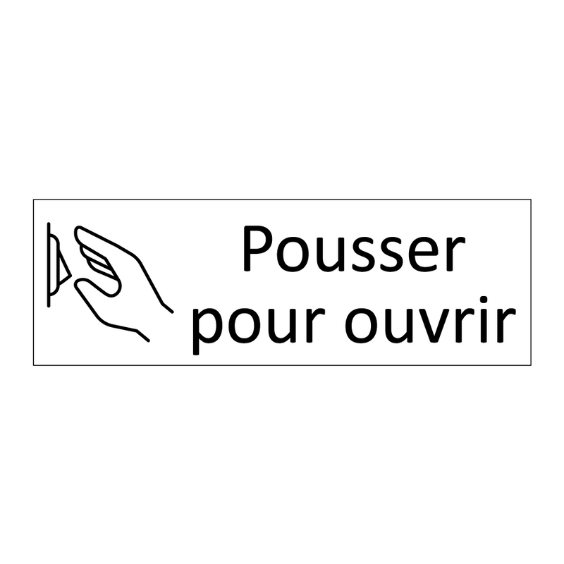 Pousser pour ouvrir