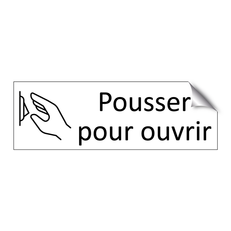 Pousser pour ouvrir