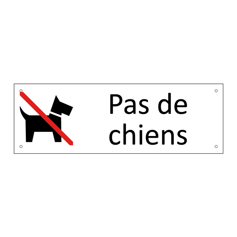Pas de chiens