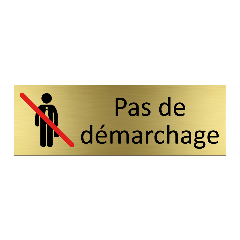 Pas de démarchage
