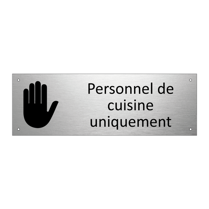 Personnel de cuisine uniquement