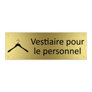 Vestiaire pour le personnel