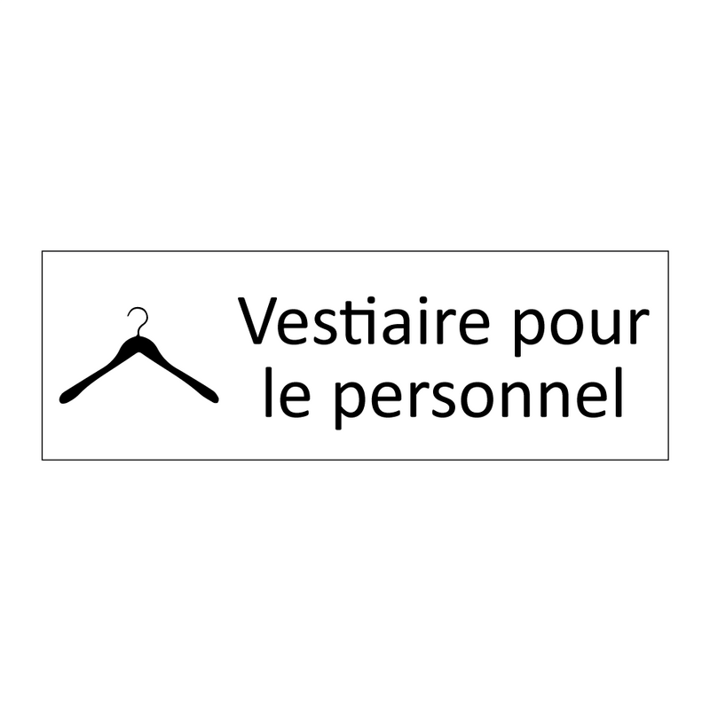 Vestiaire pour le personnel