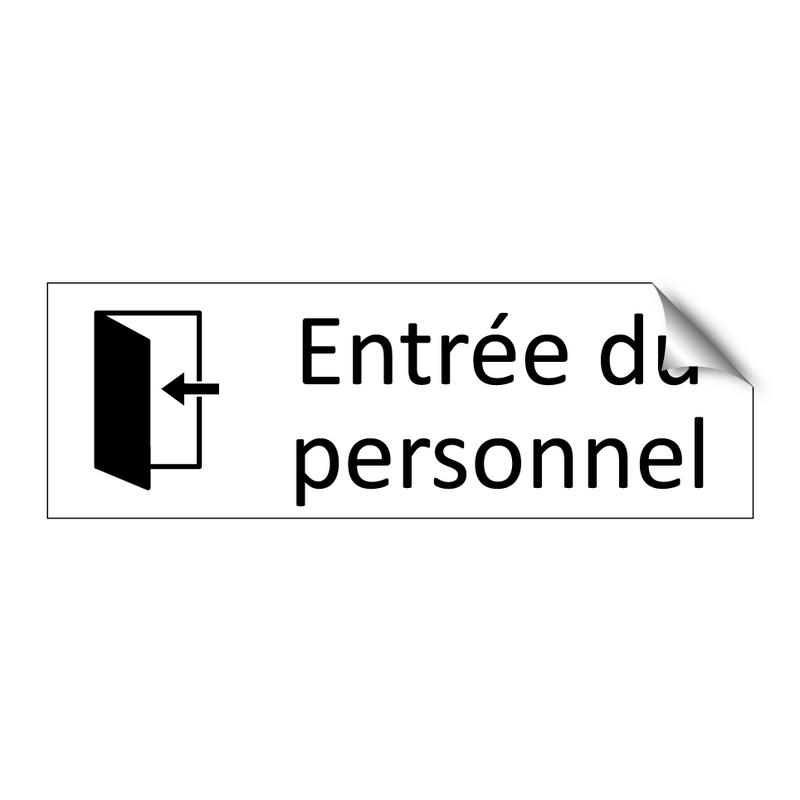 Entrée du personnel