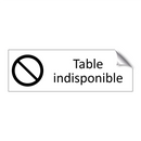 Table indisponible
