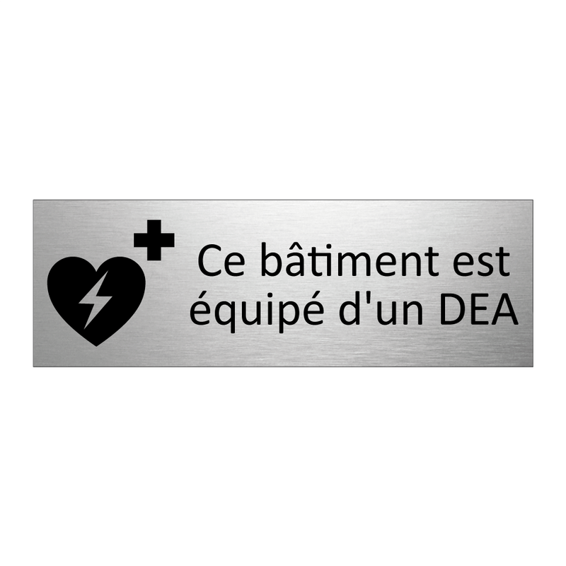 Ce bâtiment est équipé d'un DEA