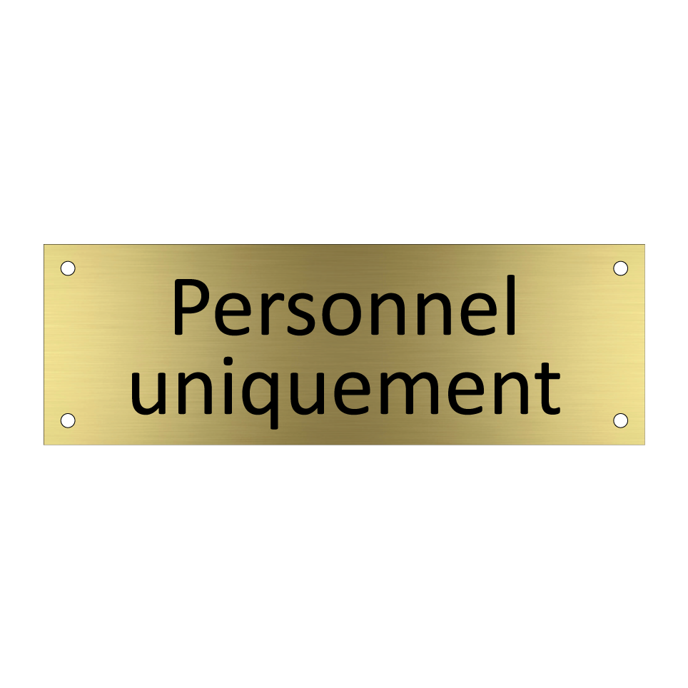 Personnel uniquement