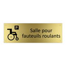 Salle pour fauteuils roulants
