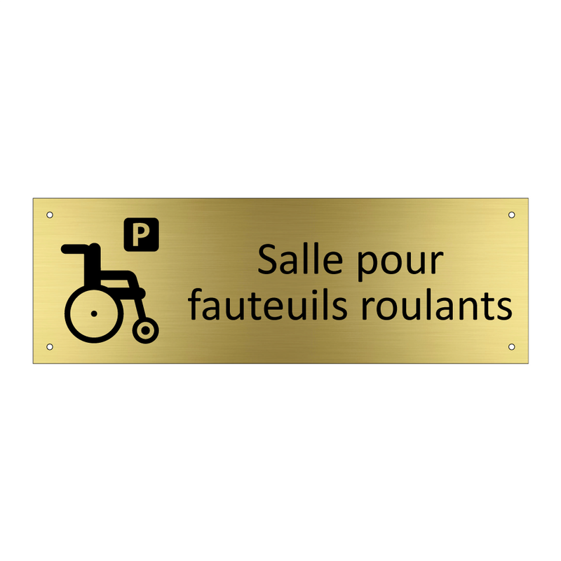 Salle pour fauteuils roulants