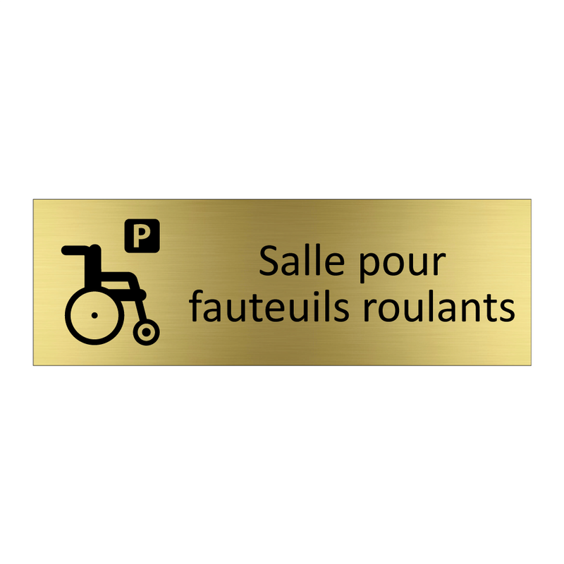 Salle pour fauteuils roulants