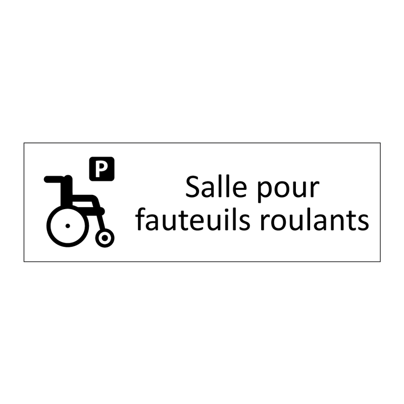 Salle pour fauteuils roulants