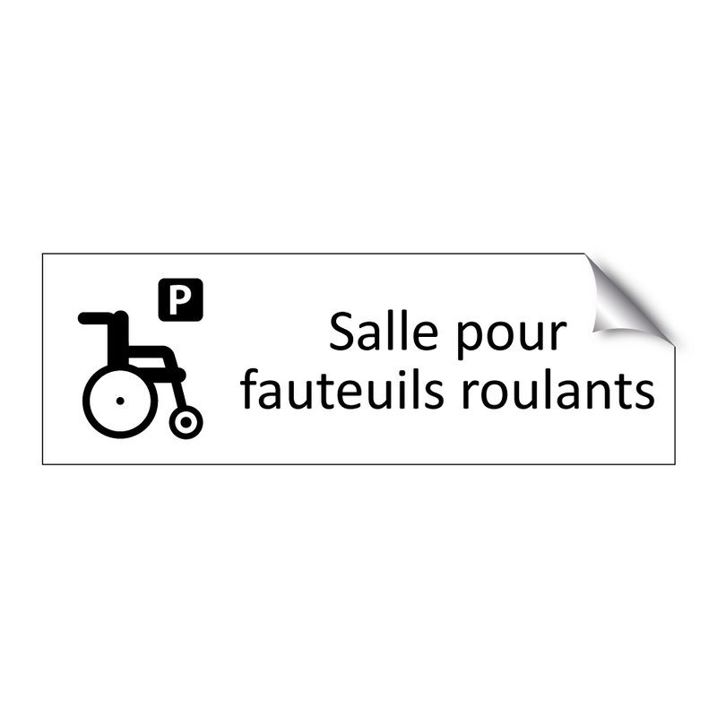 Salle pour fauteuils roulants