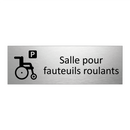 Salle pour fauteuils roulants