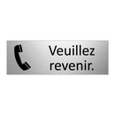 Veuillez revenir.