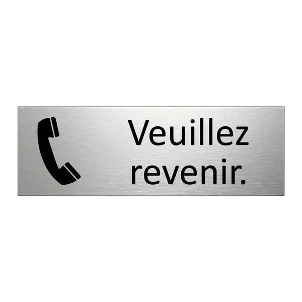 Veuillez revenir.