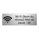 Wi-Fi [Nom du réseau] Mot de passe : XX