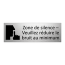 Zone de silence – Veuillez réduire le bruit au minimum