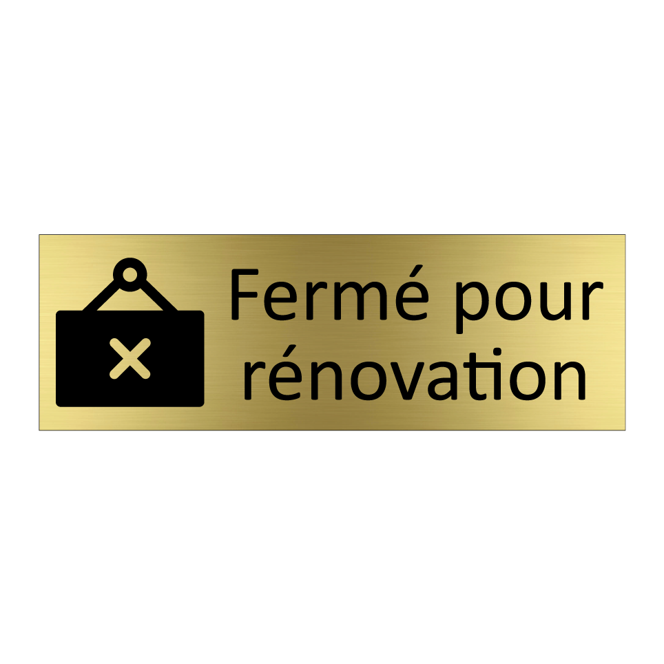 Fermé pour rénovation
