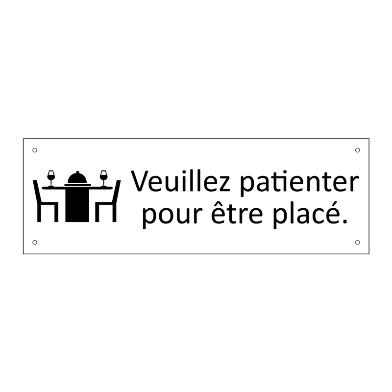 Veuillez patienter pour être placé.
