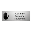 Cuisine – Personnel Seulement