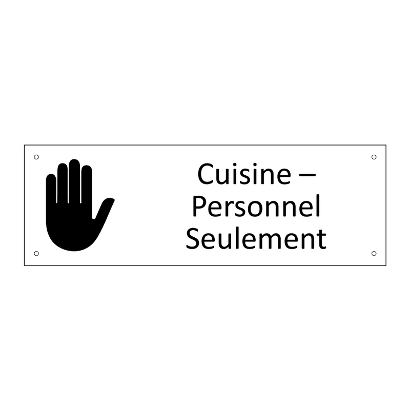 Cuisine – Personnel Seulement