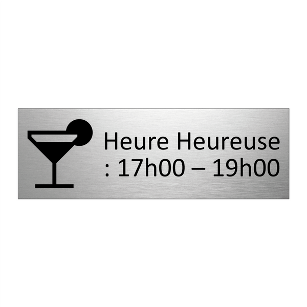 Heure Heureuse : 17h00 – 19h00