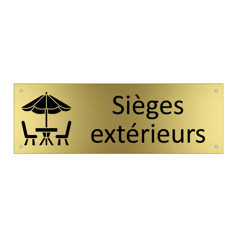 Sièges extérieurs